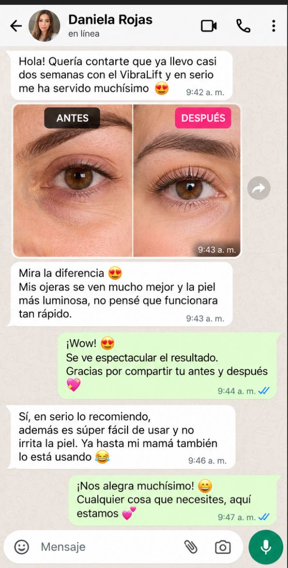 Mensaje de clienta
