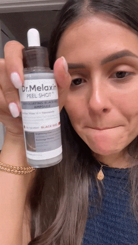 Aplicación de Dr. Melaxin Peel Shot Glow Ampoule